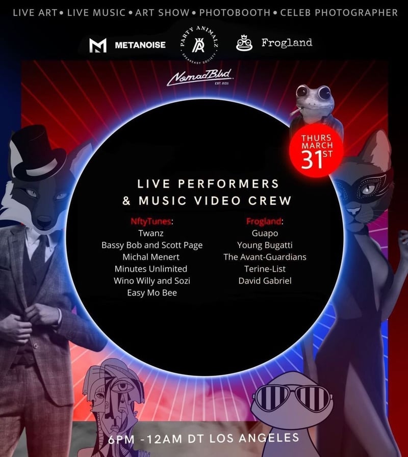 NFT LA After Party flyer